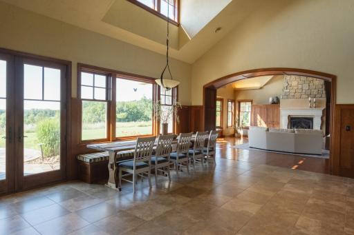 You can fit a lot of guests in this spacious dining area.