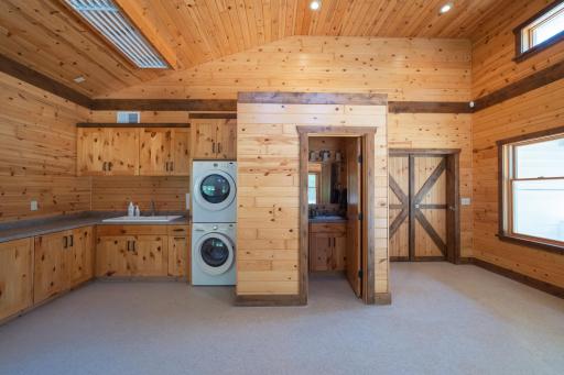 In-floor heat here too as well as half bath and laundry.