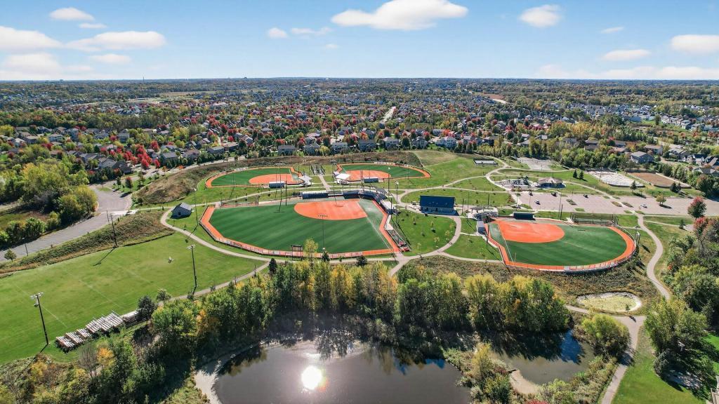 Gleason Fields & Athletic Complex within .5 miles. Includes a playground, two new pickleball courts, tennis and basketball courts, a picnic shelter, and a mile-long trail loop. In the winter, there is a hockey rink, skating rink, & lit sledding hill.