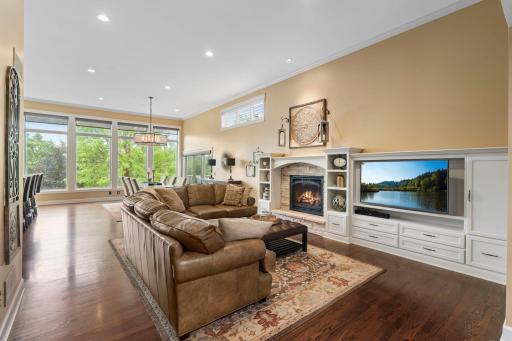 Expansive main level is welcoming and offers a meticously designed.