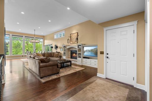 Beautiful main level with high ceiling creating a spacious, warm floor plan.