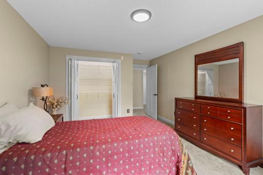 Lower-level offers two additional bedroom spaces. Closets offer great organization shelving.