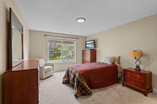 Lower level offers additional bedroom spaces.