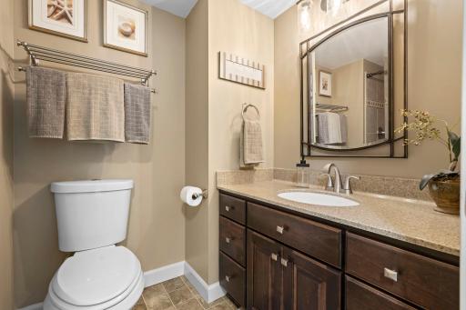 Full bathrooms in the lower level works great for entertaining.