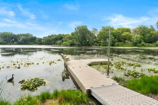 Private association dock and canoe / kayak storage!