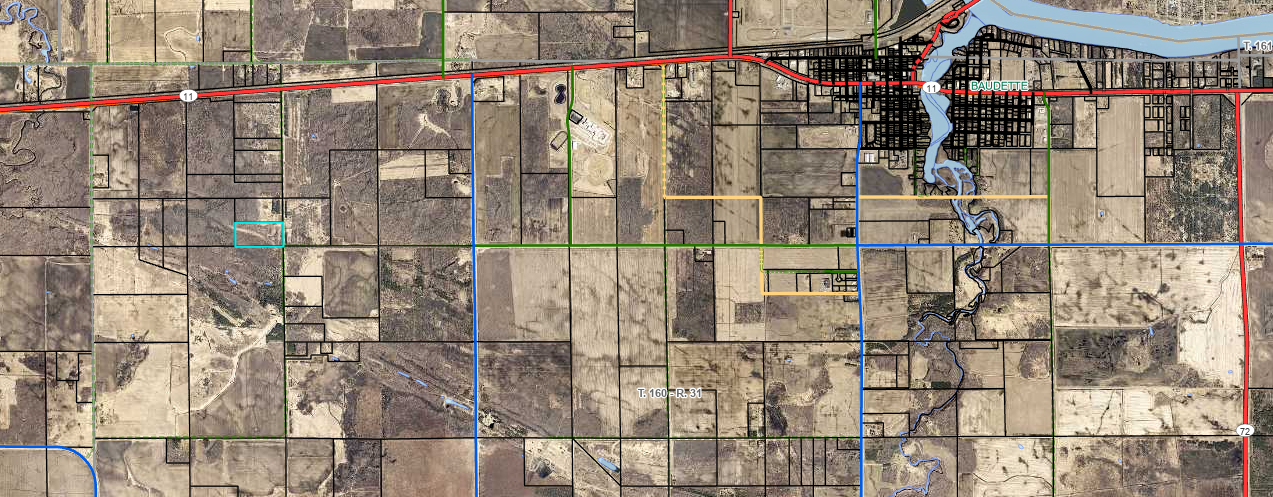 Location from Baudette