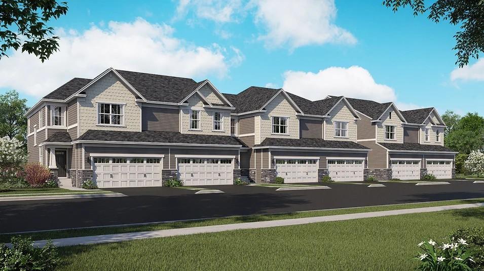 (Exterior rendering, actual home's finishes will vary.)