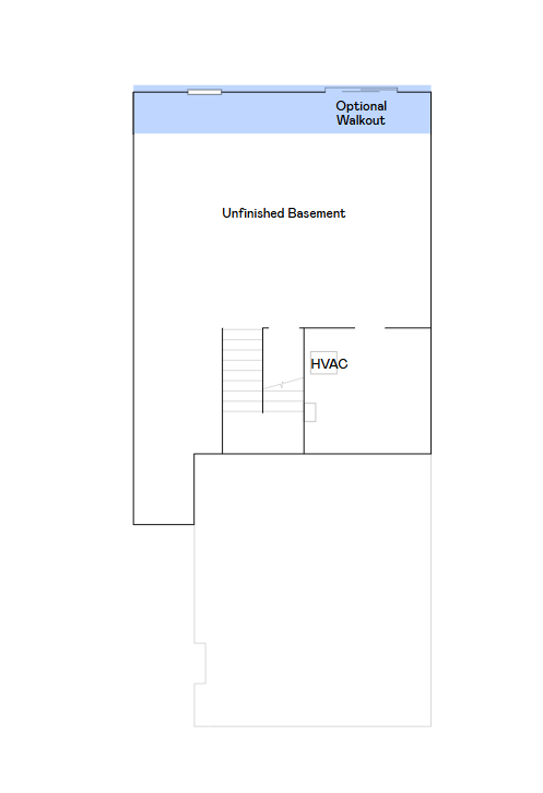Richmond unfinished walkout basement.