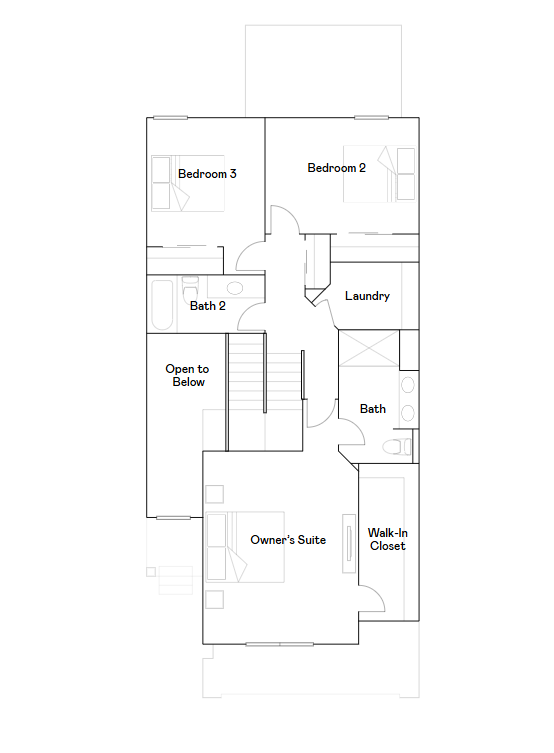 Richmond upper level floorplan.