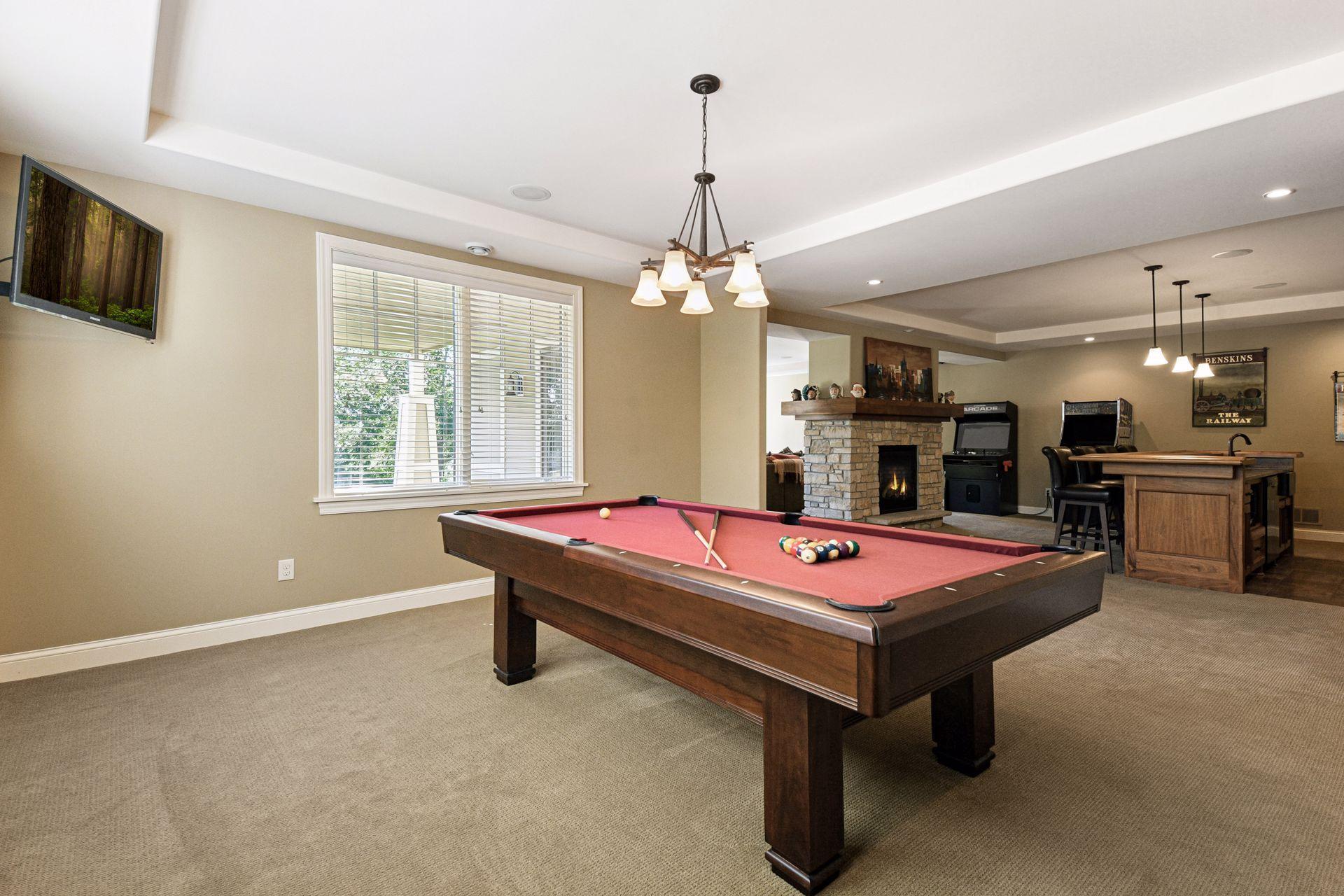Lower-level bar and entreating areas.
