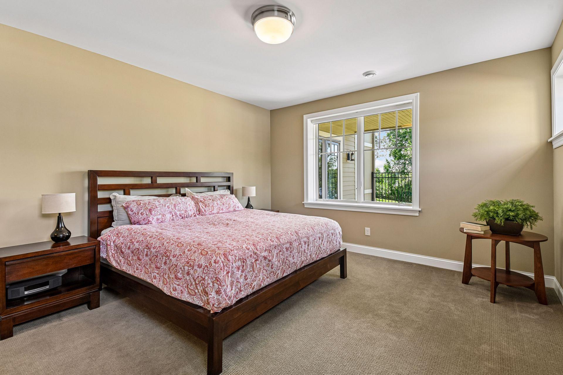 Lower-level bedroom.