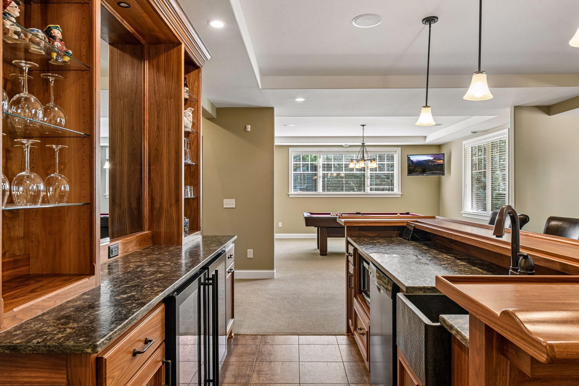 Lower-level bar and entreating areas.