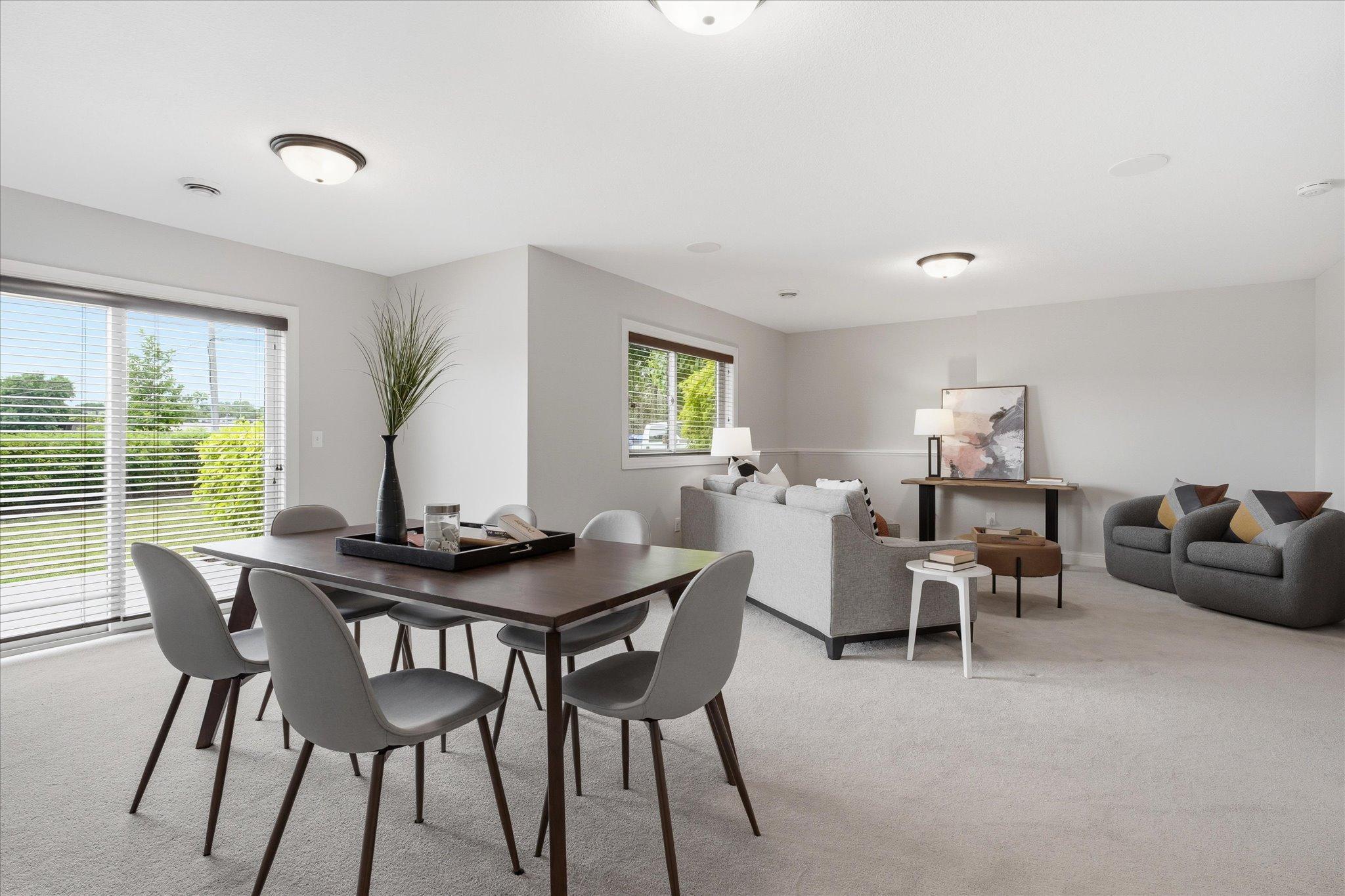 Convenient walkout access to the backyard and patio.