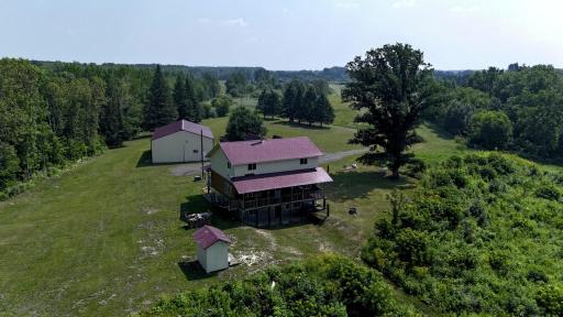 Aerial backyard