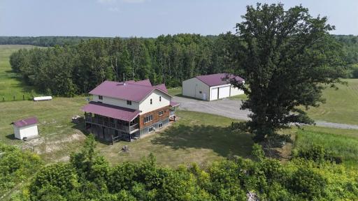 Aerial of structures