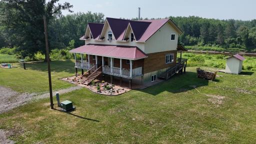 Right side exterior, ramp to back porch