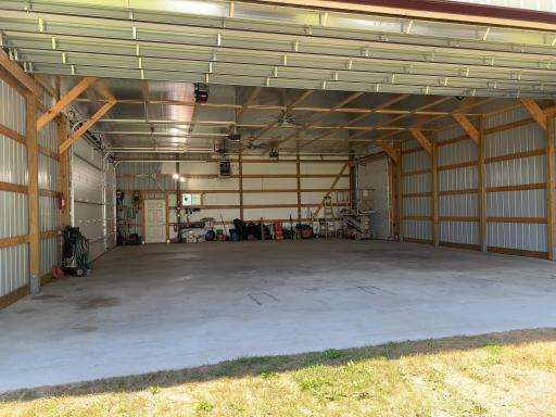Hangar side of garage