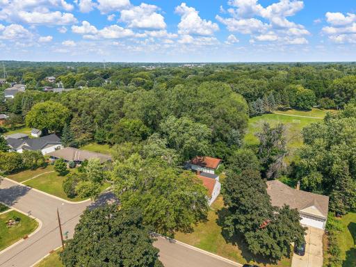 Aerial View in the direction of Hazelnut Park & field