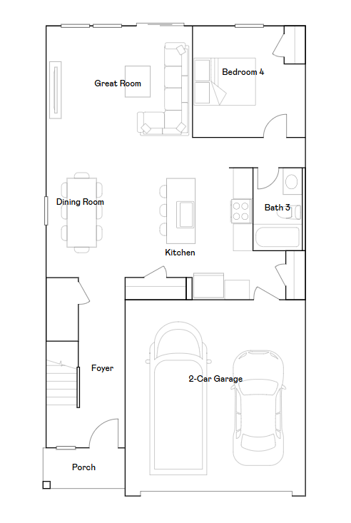 Davidson main level floorplan