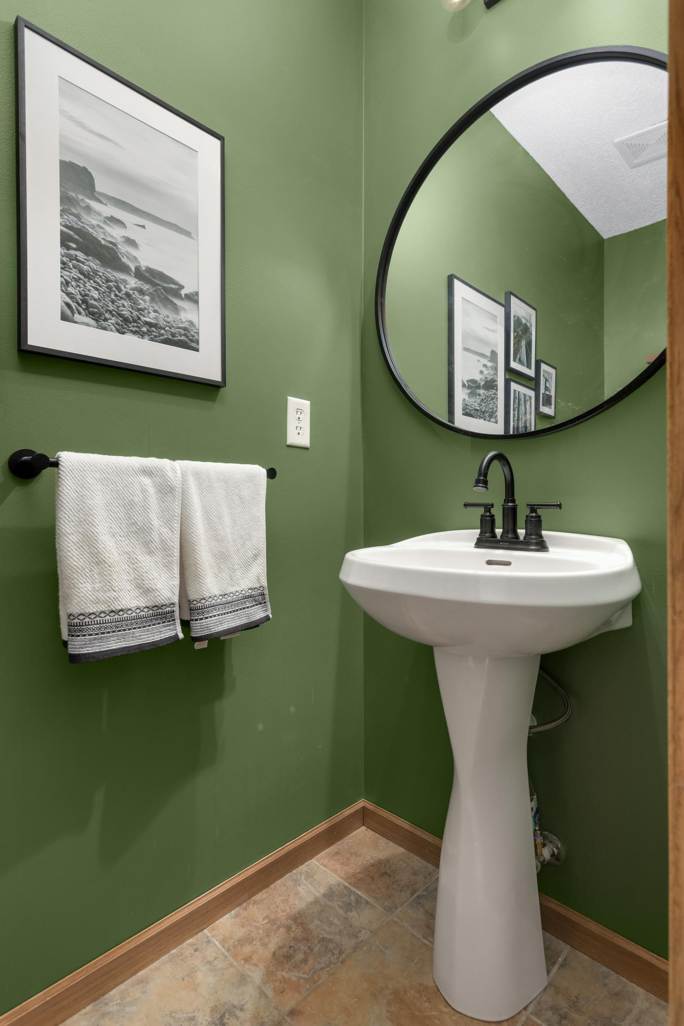 Main floor half bath
