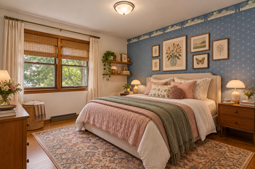 VIRTUALLY STAGED Bedroom 3 with queen sized bed .png