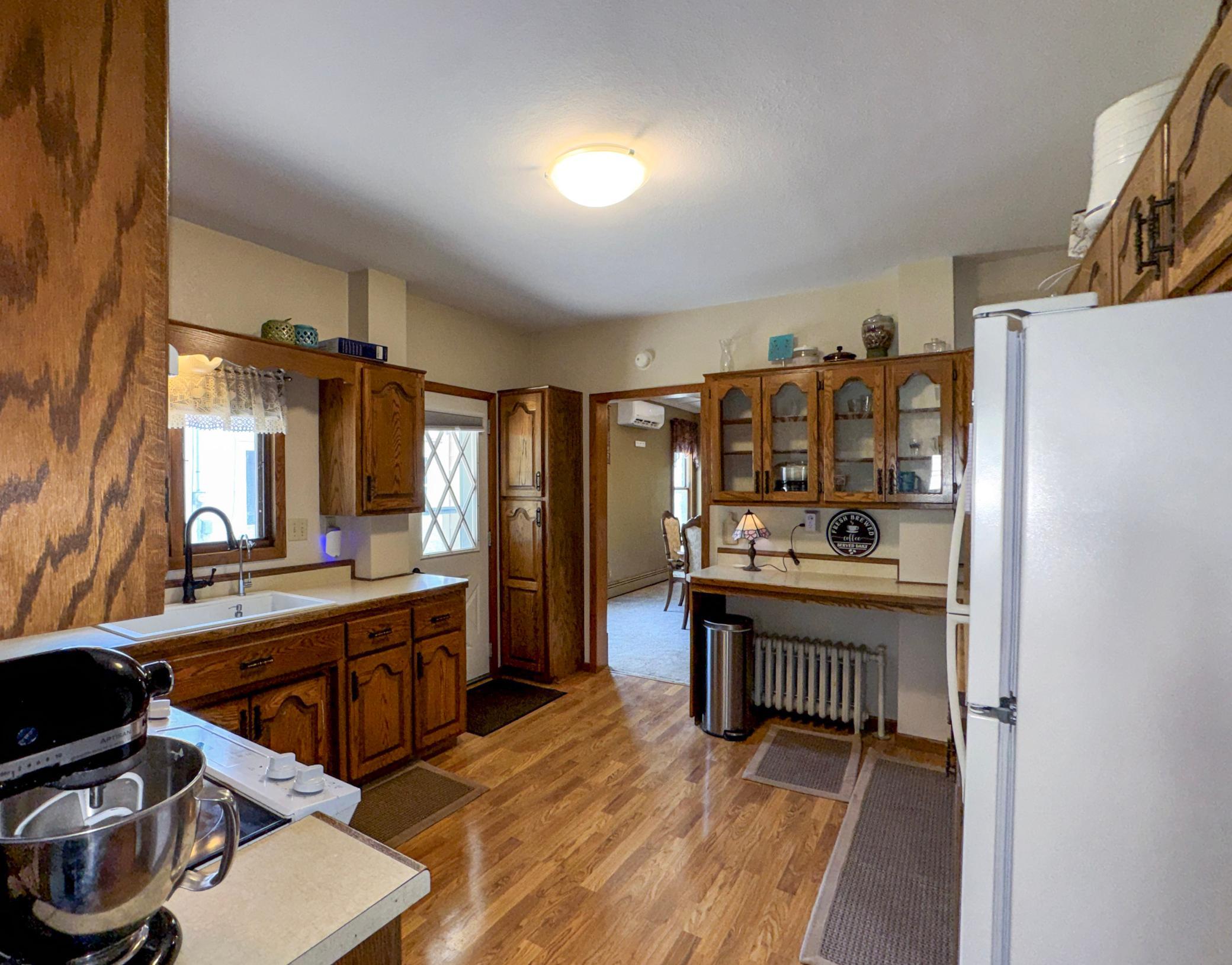 Convenient kitchen entrance makes unloading groceries quick and easy.