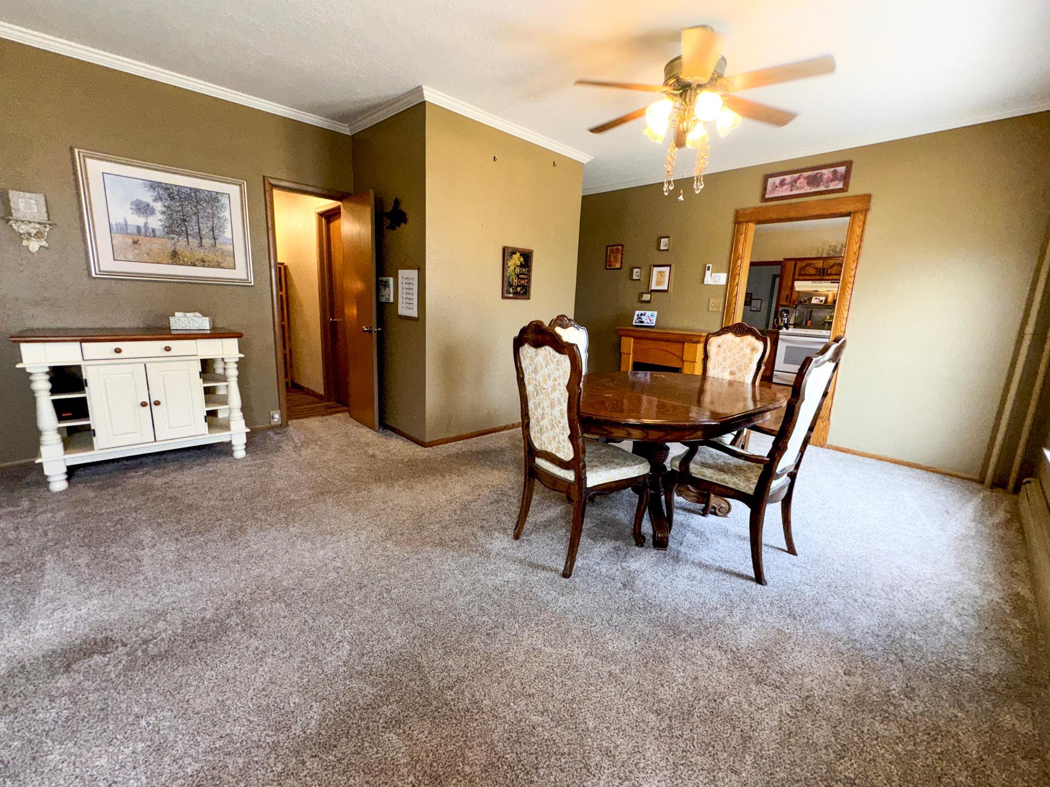 Formal dining room ideal for holidays, family dinners, and entertaining guests.