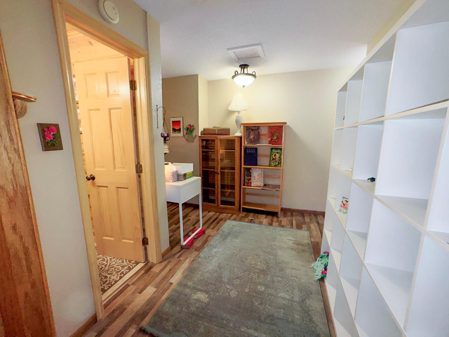 Flex space in the primary suite area.