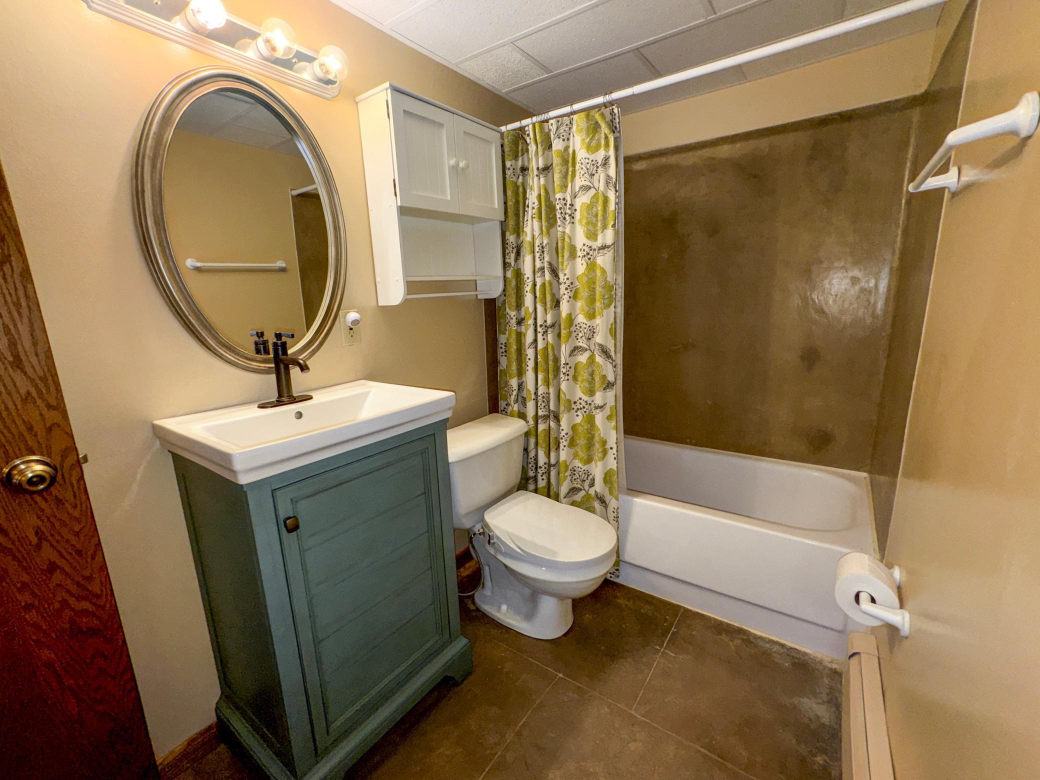 Lower Level Full Bathroom with updated Finishes