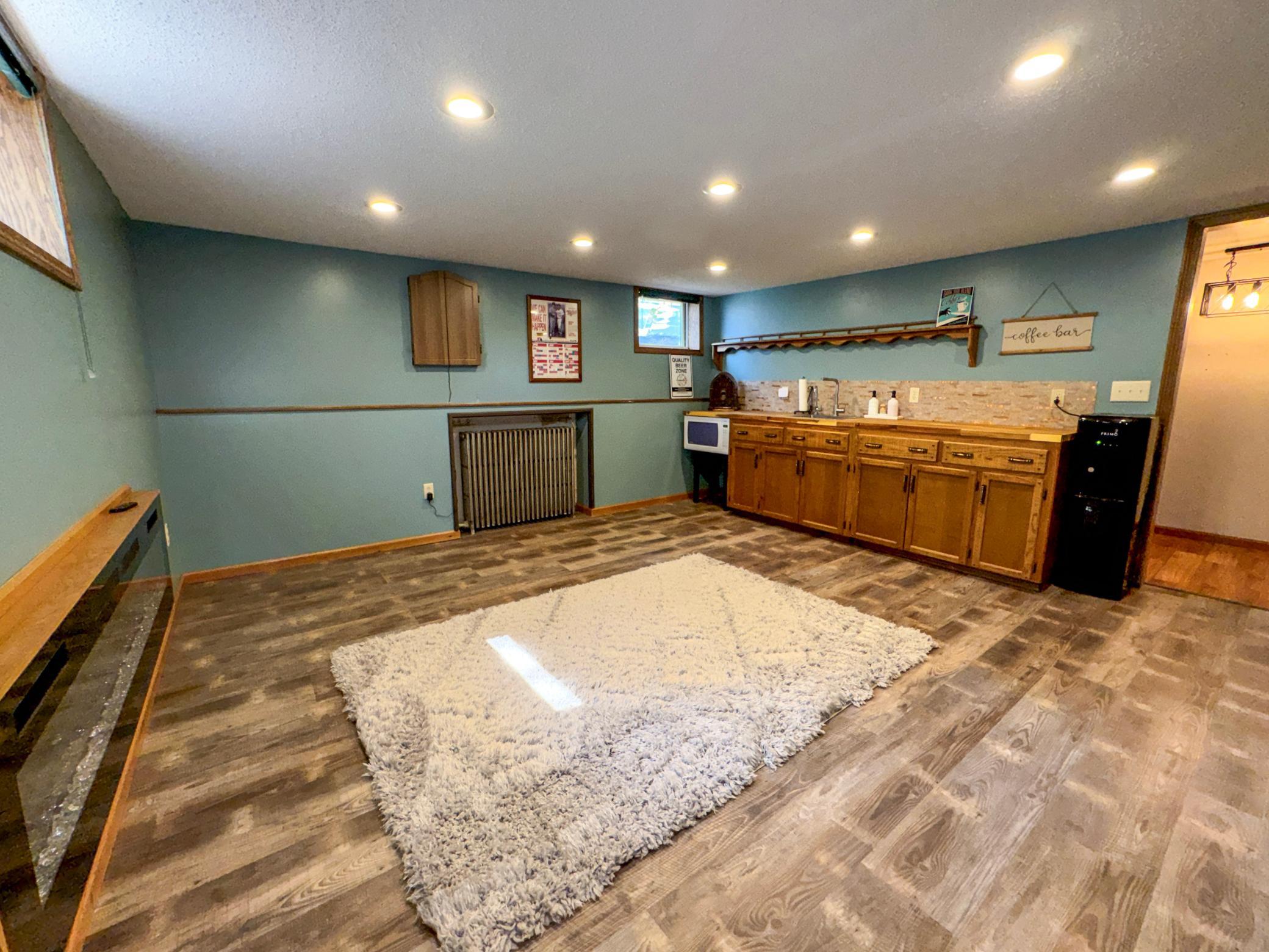 new flooring, fireplace and finishes
