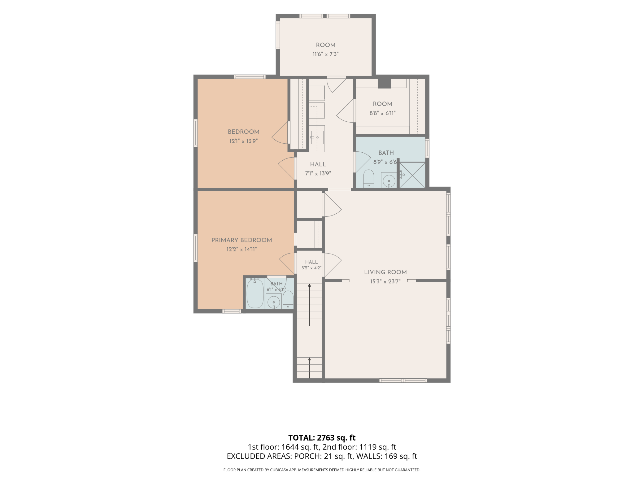 Upstairs layout