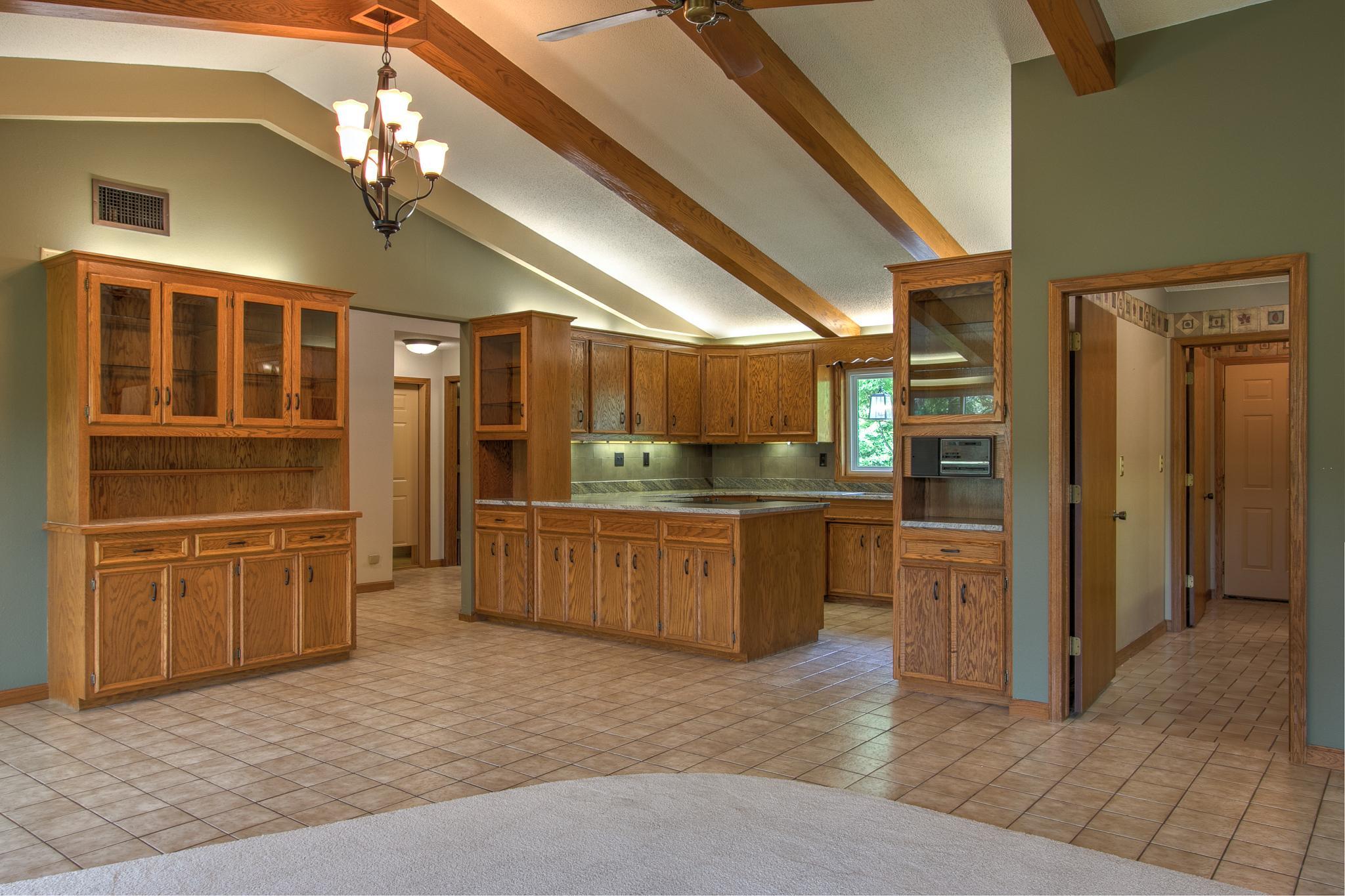 Vaulted ceilings & several built-ins!