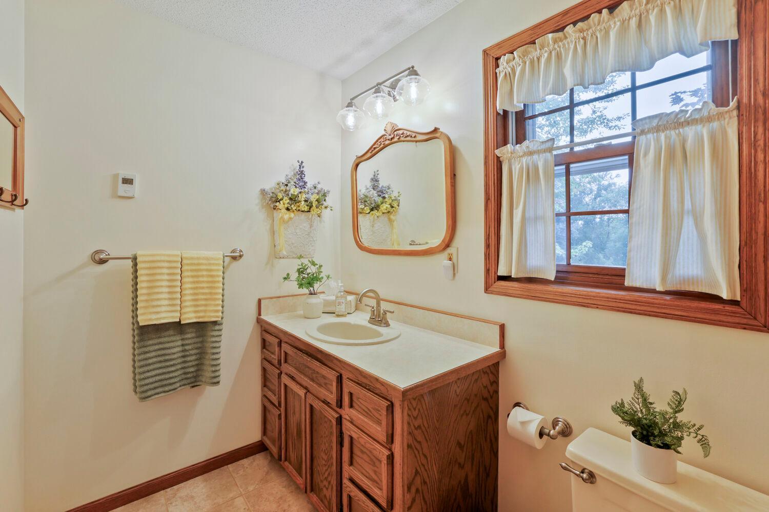 All oak vanity