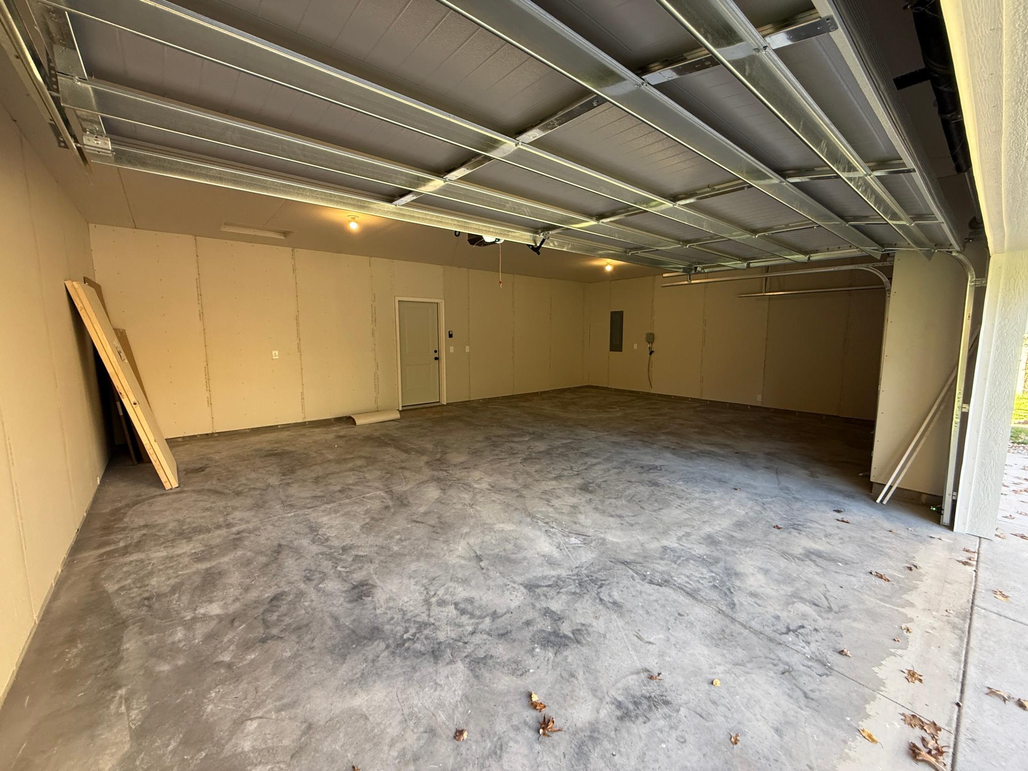 3 car garage space