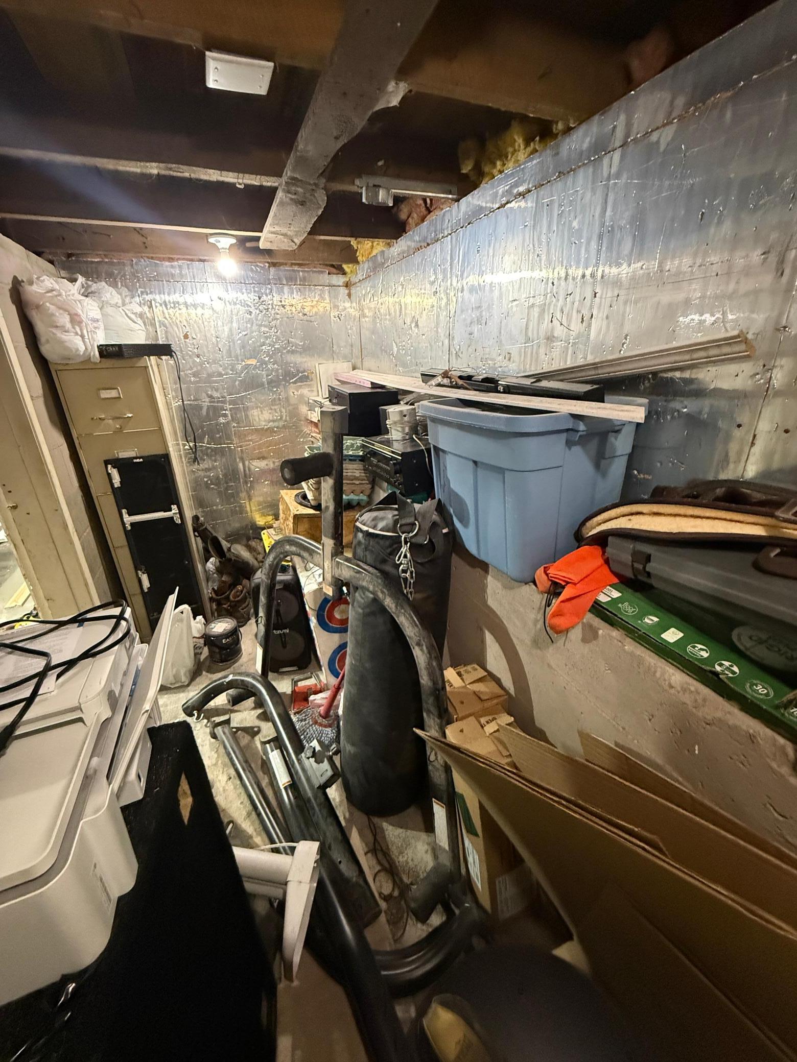 Lower level storage area