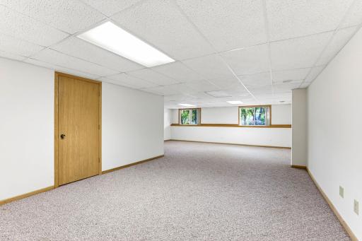 There's so much space down here, you could easily add a third bedroom!
