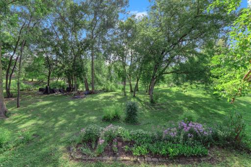 Perennial gardens and plenty of room to run!