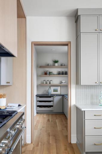 Entry into kitchen pantry