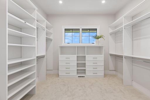 Custom walk in closet