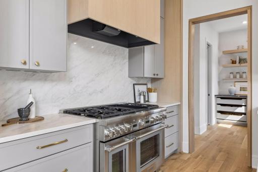 Gorgeous wood range hood