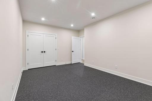Large exercise room with closet!
