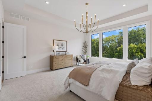 Beautiful light fixture and view!