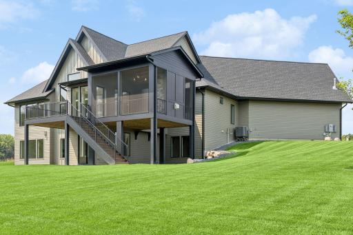Four season deck and open deck to backyard