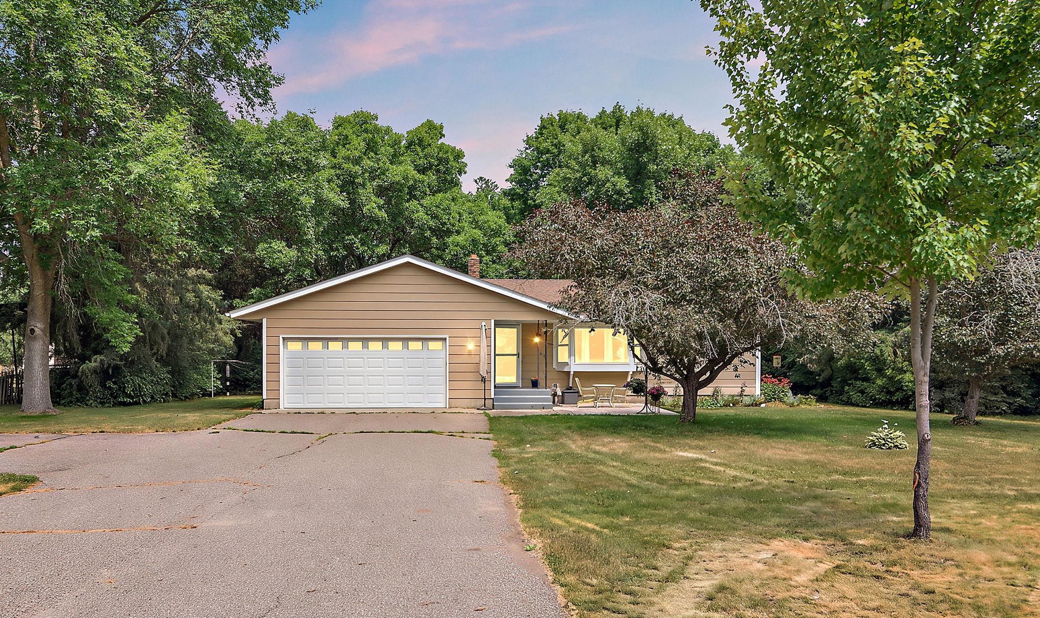 Front view of this 3bed/2bath home on a spacious .71 acres!
