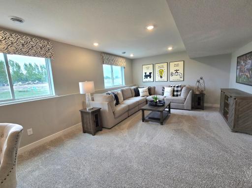 All of that living space up-plus this INCLUDED FINISHED lower level which features an over-sized bedroom with a walk-in closet, another full bathroom plus a giant family room! Photo of actual home, colors and options will vary.