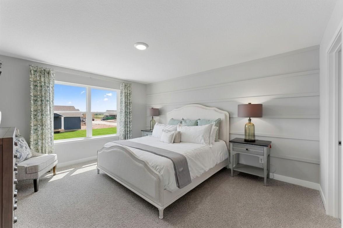 Another view of the Owner's suite. Photo is of actual home. Colors and options may vary. Ask Sales Agent for details.