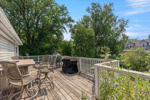 550 sq ft Wrap Around Back Deck