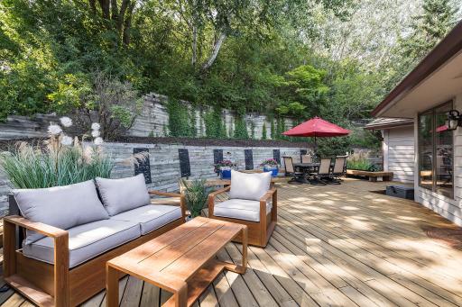 Current owners use their private deck area as an extension of their home. Incredible entertaining space!