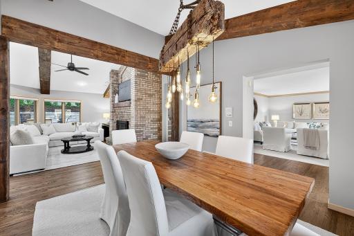 Flexible and open light filled dining room.