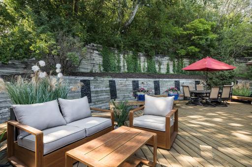 Outdoor spaces are so convenient to main floor living areas.